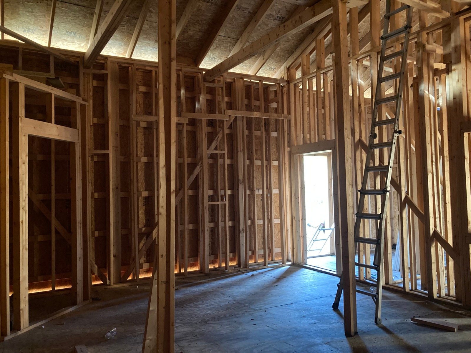 Commercial studio under acoustic construction - Vibration control installation for professional audio environments